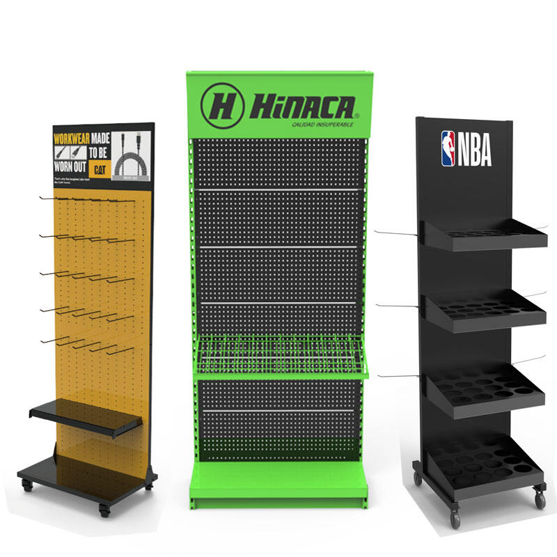 Maßgeschneiderte, langlebige Metall-Displayständer mit hoher Tragfähigkeit für Einzelhandelsgeschäfte und Supermärkte