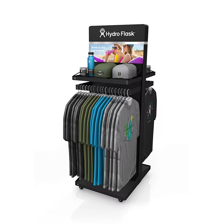 Apache Retail Gondola Store Display Stand Clothing Display Rack for Clothes Shop supplier