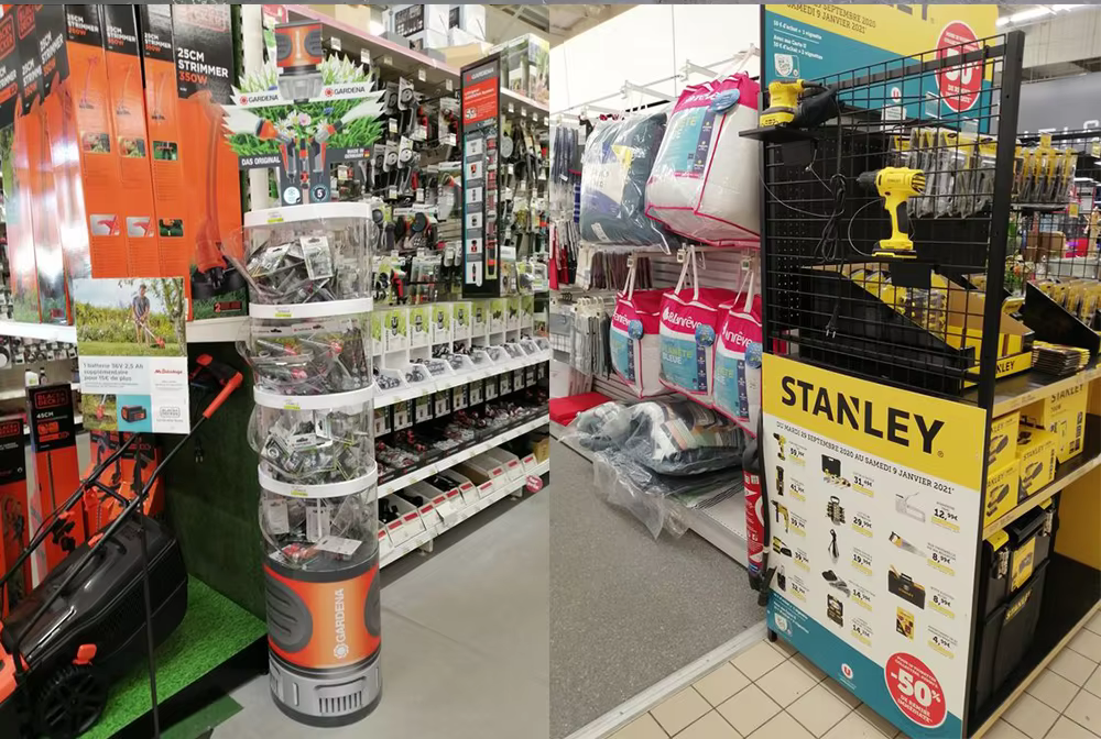 apache custom metal beverage display rack for beverage bottles and beer cans for supermarkets or liquor stores-5