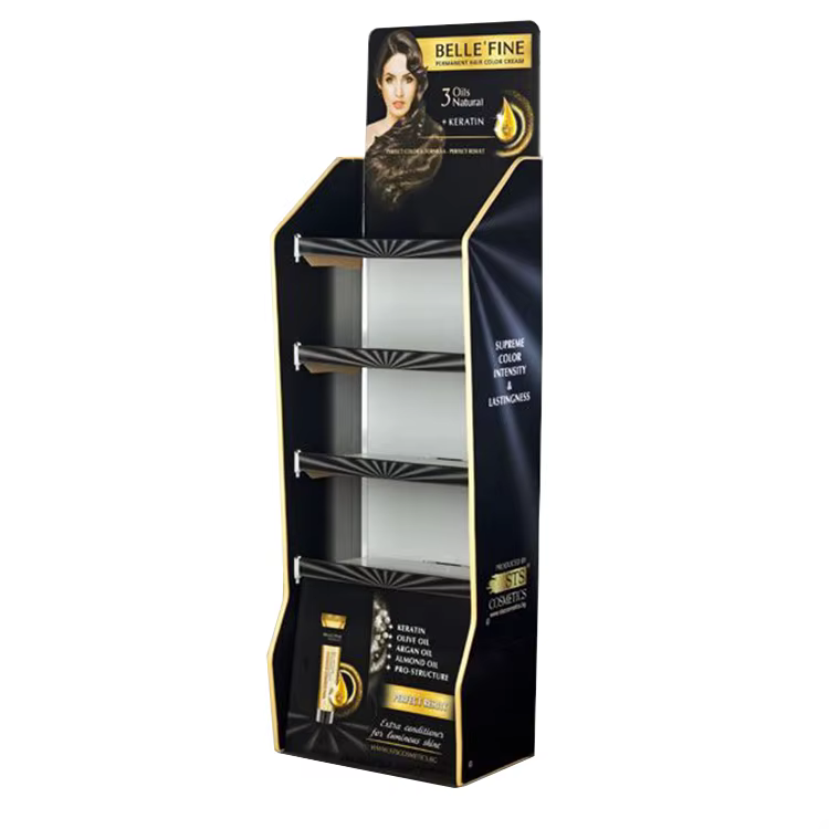 Apache Plastic Customized PVC Foam Board Display Stand Forex Floor Display Rack for Phone Accessories in Retail Store manufacture