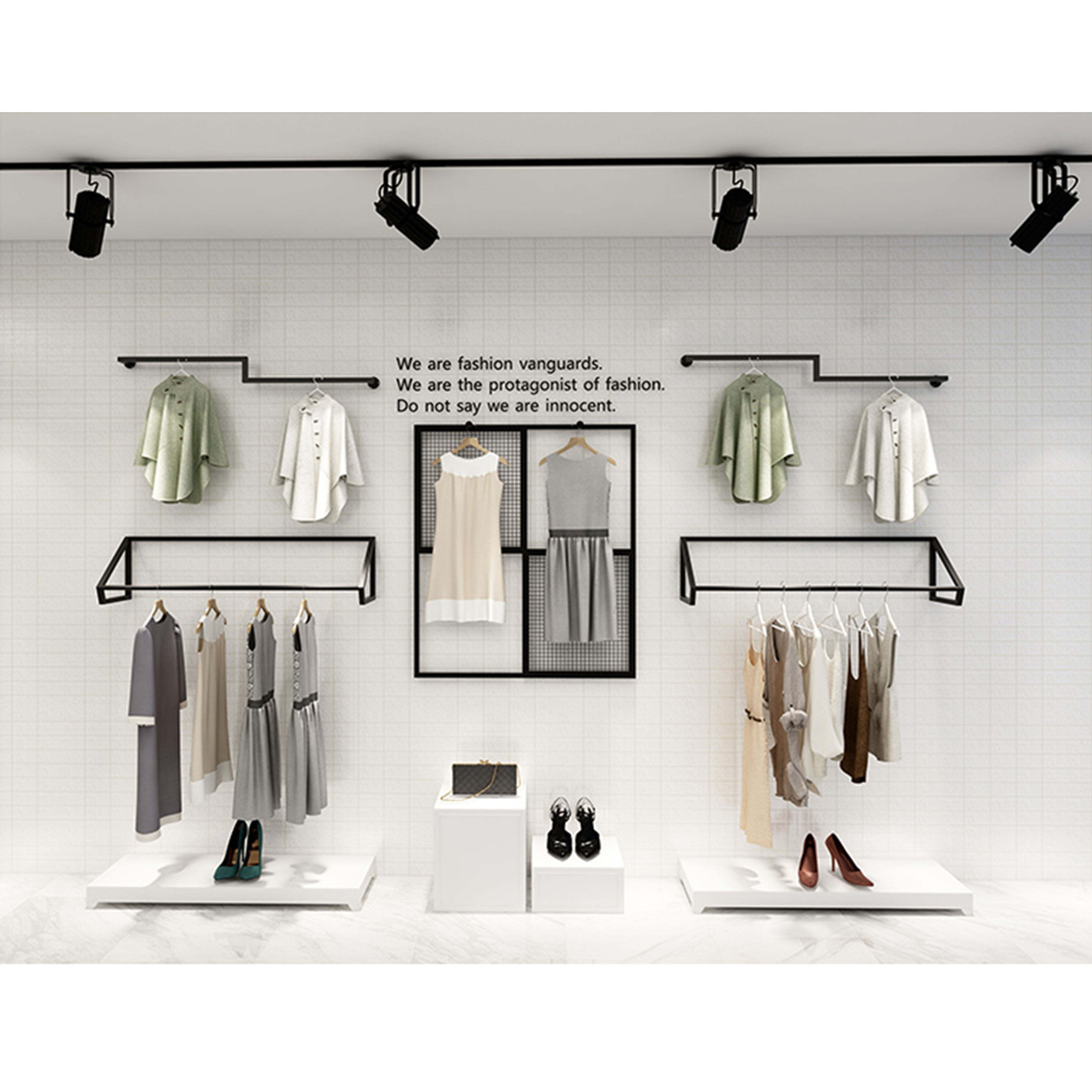 Présentoir mural design créatif sur mesure pour exposition en boutique