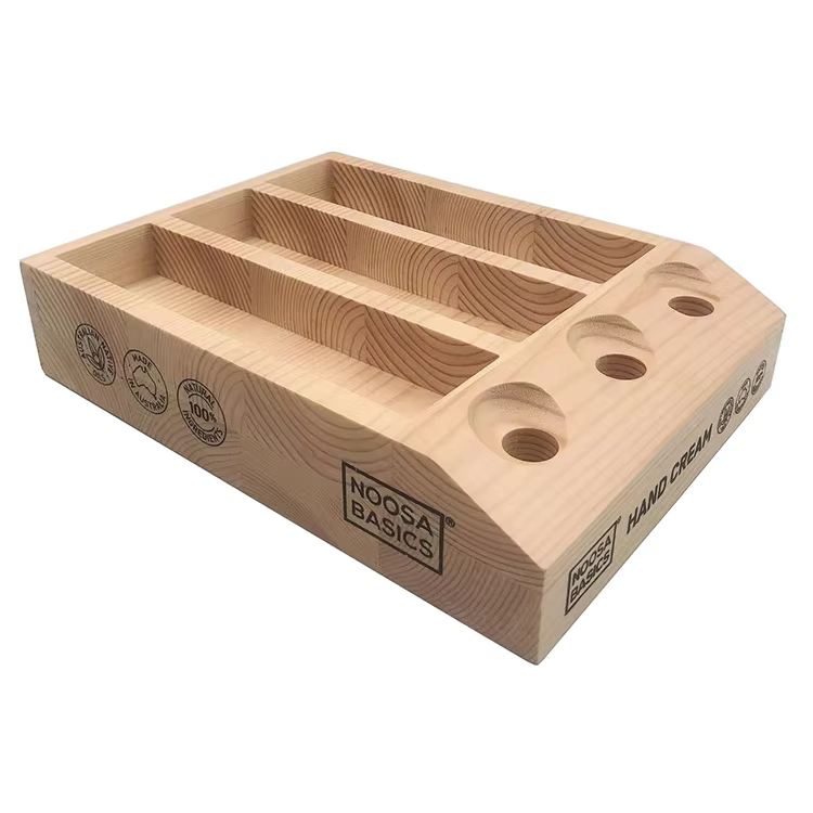 Customizable Wood Display Rack for Cosmetics Store Quality Display Stand details