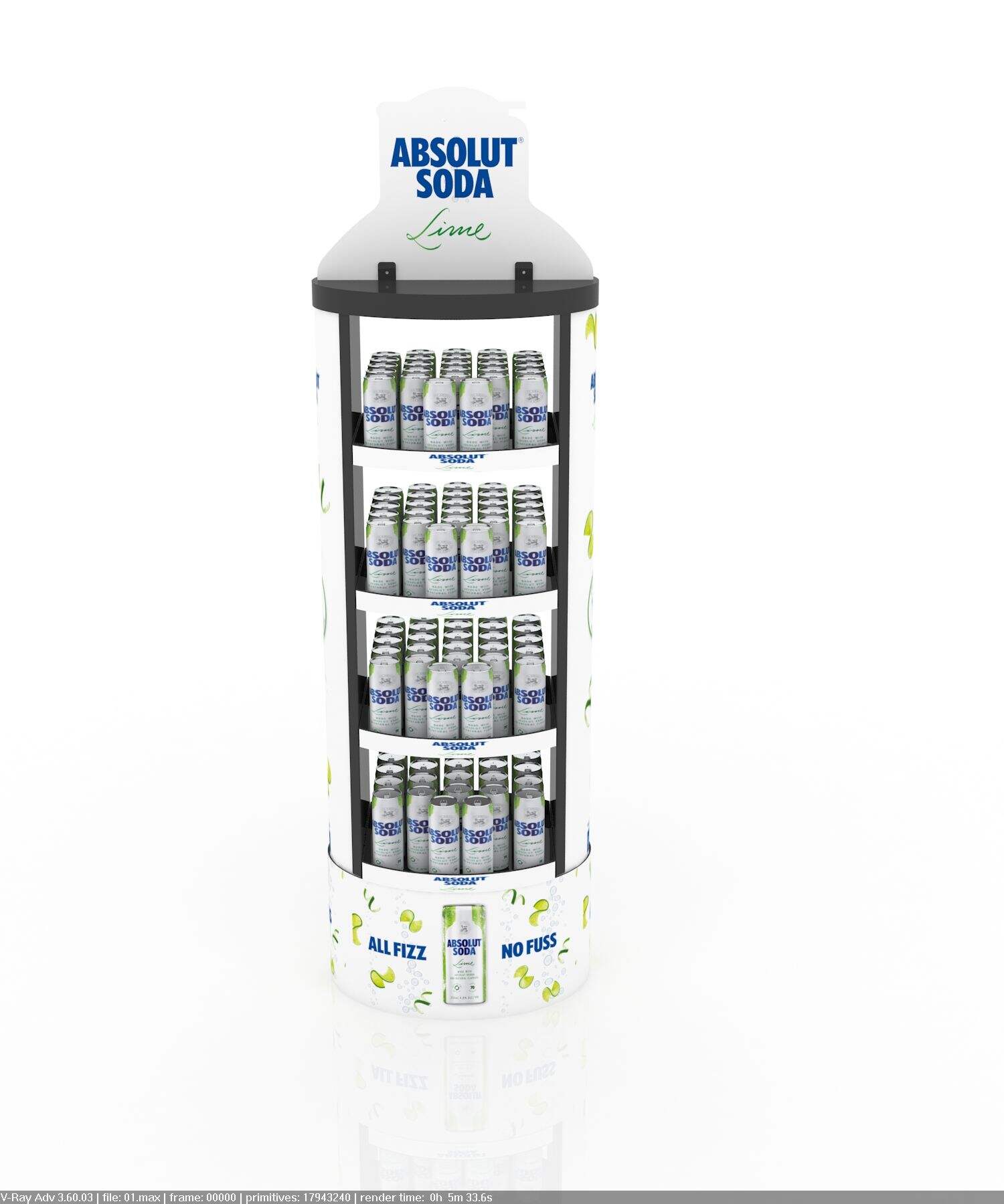 Présentoirs sur mesure Apache à quatre couches en métal pour boissons et condiments en magasin de détail de supermarché et présentoir publicitaire commercial
