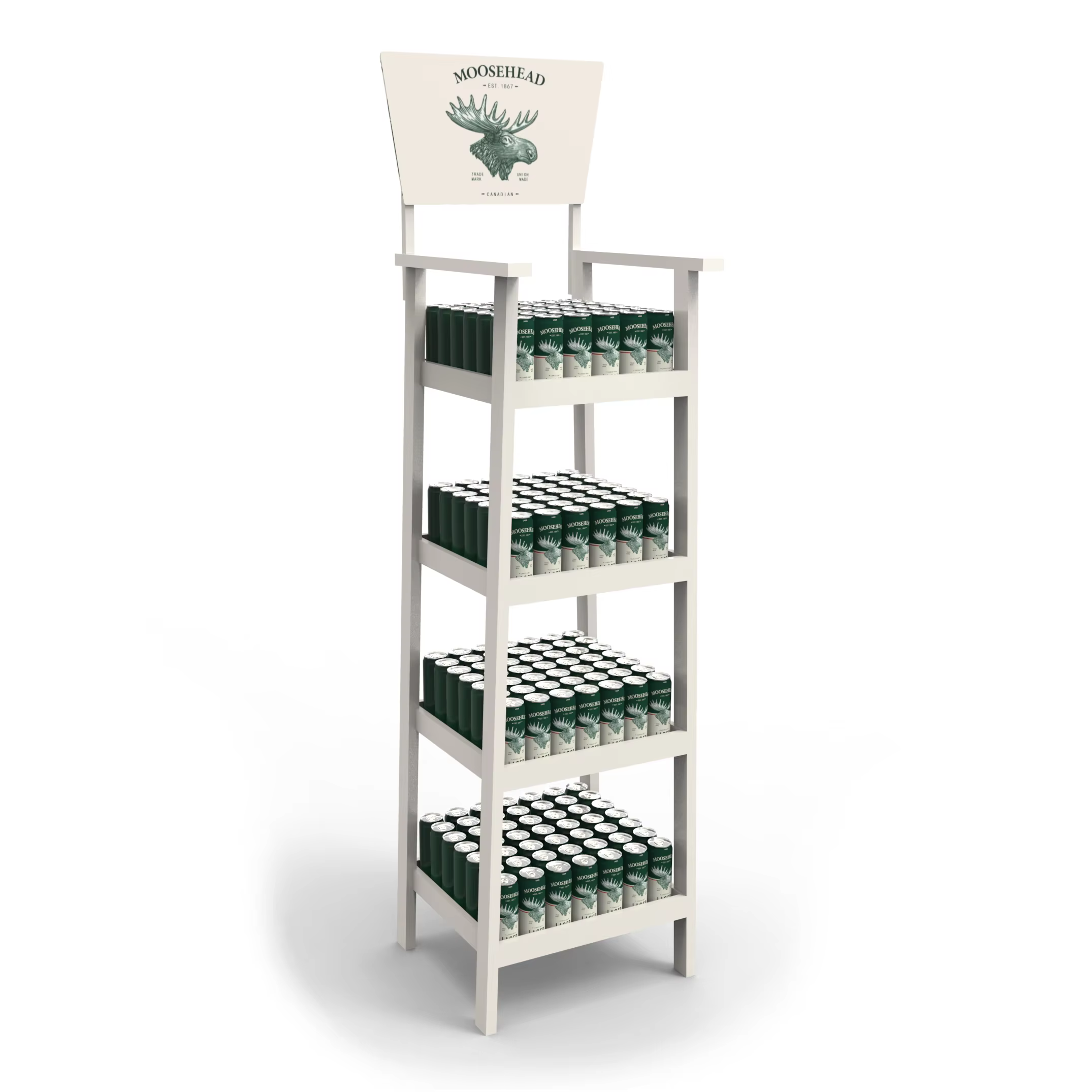 Apache Customized Metal Beverage Merchandising Display Stand Vertical Vendor Rising Shelf for Bottle and Can Storage for Store factory