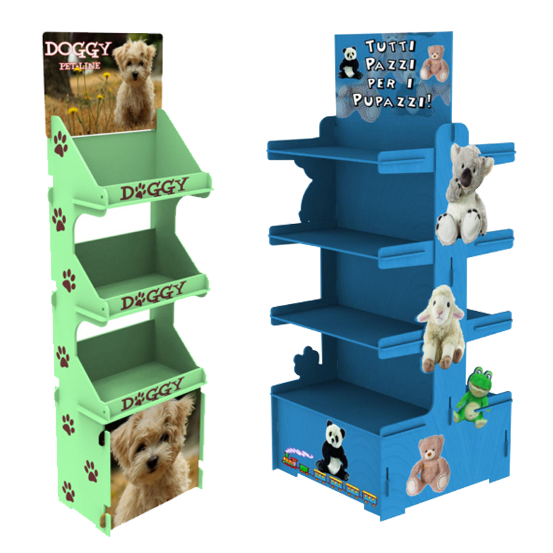 Pet Products Floor Wood Display Solutions
