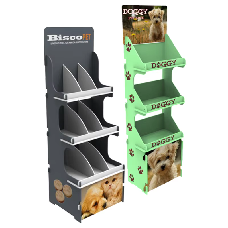Apache Customizable Floor Model Wooden Display Rack Plywood Pet Food & Toy Display Stand for Pet Accessories Store details