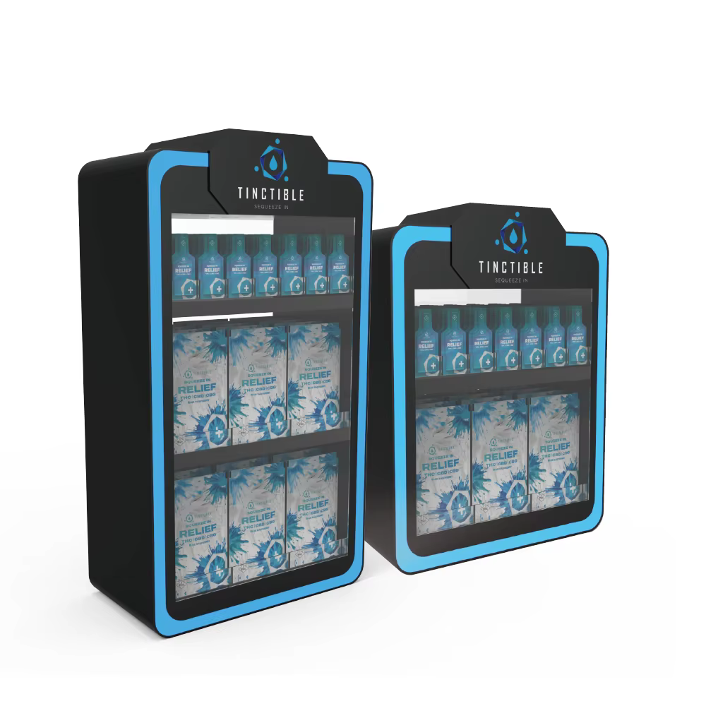 Apache Customized Acrylic Health Product Beverage Display Rack for Supermarket Countertops factory