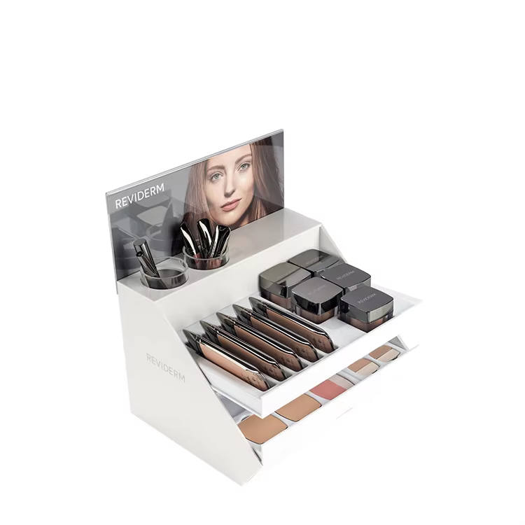 Apache Customized Lipstick Cosmetic Display Stand Counter Top Display Rack Make up Display Stand for Retail Store Showing Stand supplier