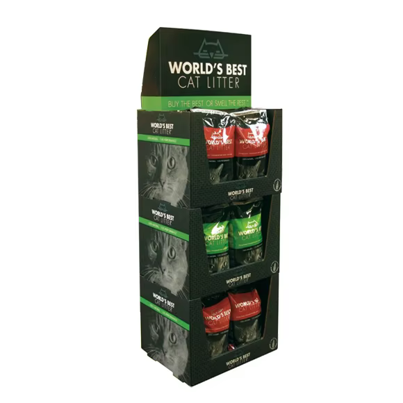 Apache Custom Pet Product Display Rack Dog Cat Food Can Metal Counter Display Stand for Retail Store Shop factory