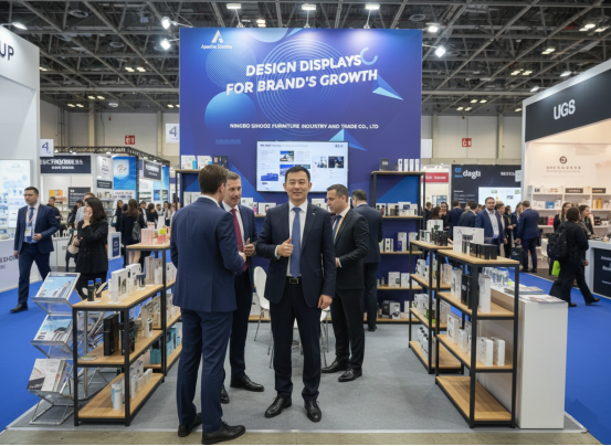 Apache Custom PVC Beverage Display Rack for Supermarket Juice Promotions, Liquor Stores and Convenience Store Drink Aisles details