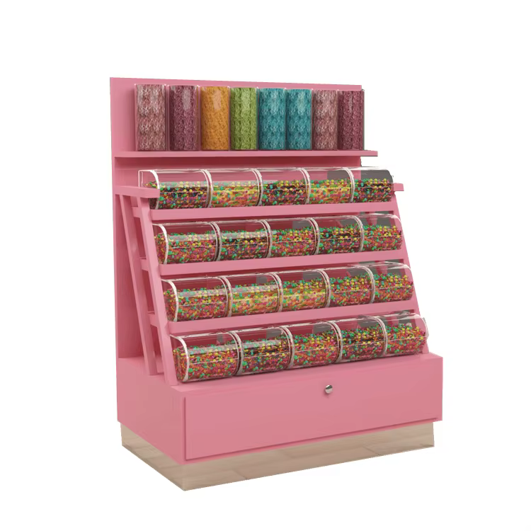 Customized Supermarket Candy Rack Metal Storage Rack Candy Display Stand With Custom Logo details