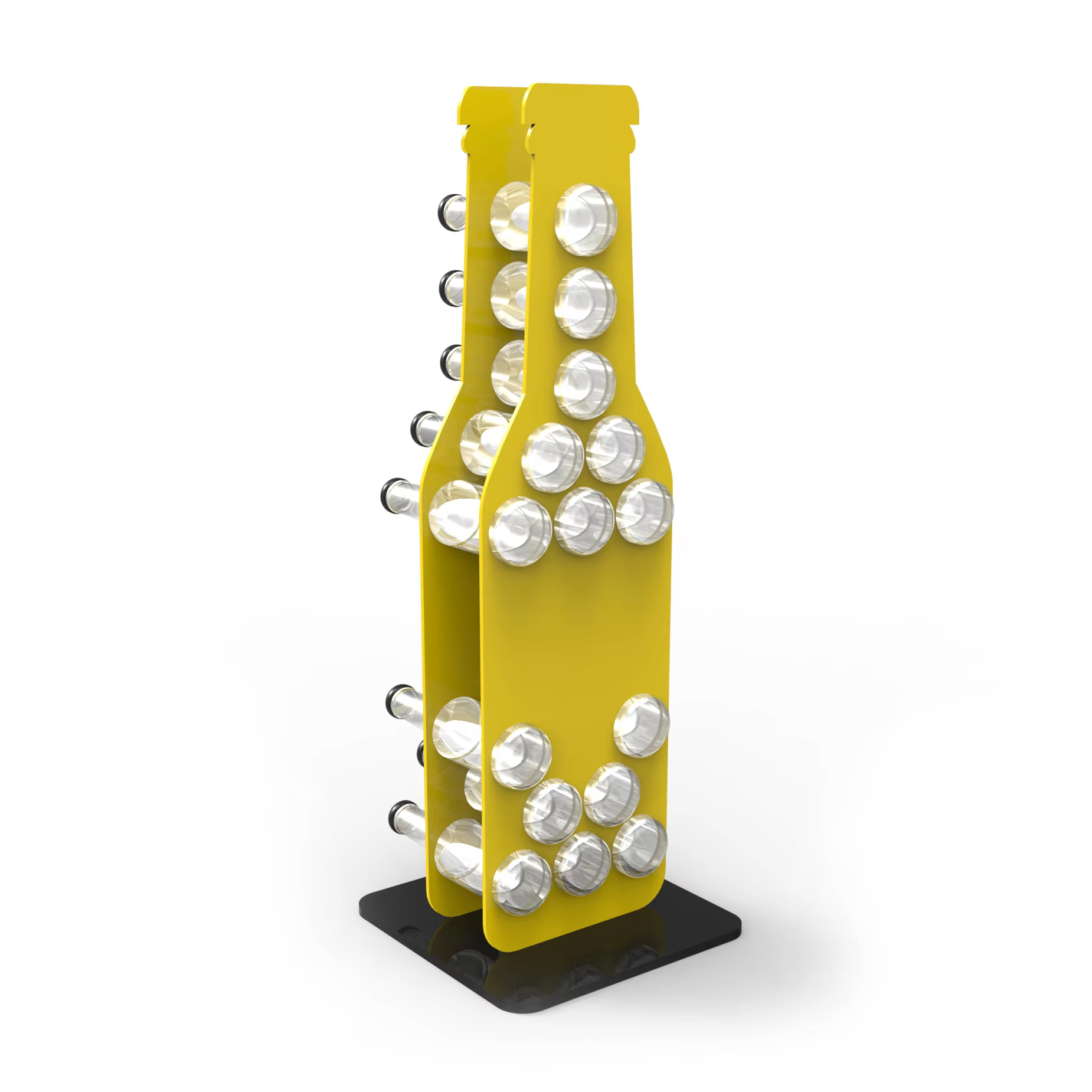 bottle shape acrylic tonic water display stand-5