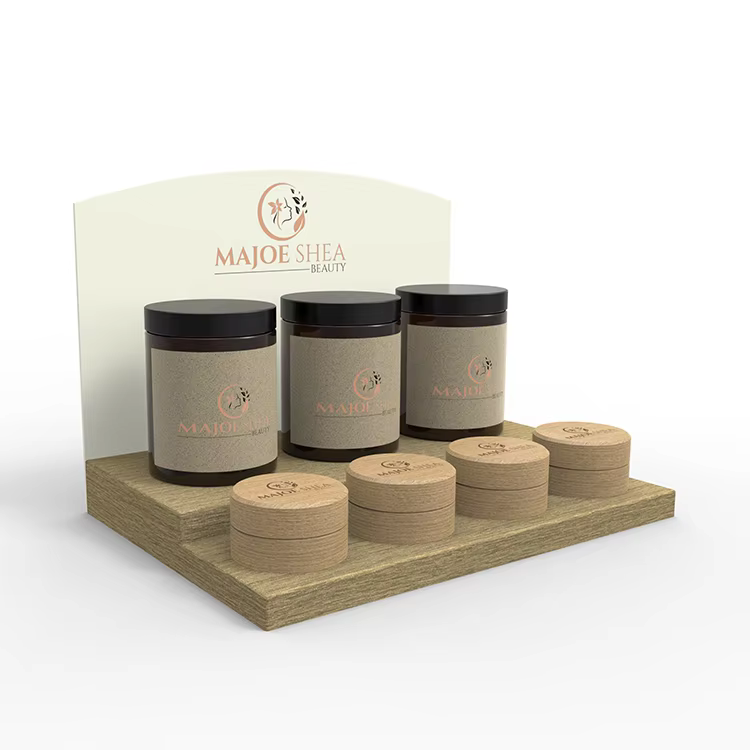 Custom Design Beauty Skin Care Display Rack Cosmetic Makeup Counter Top Display Stand for Retail Market Shop supplier