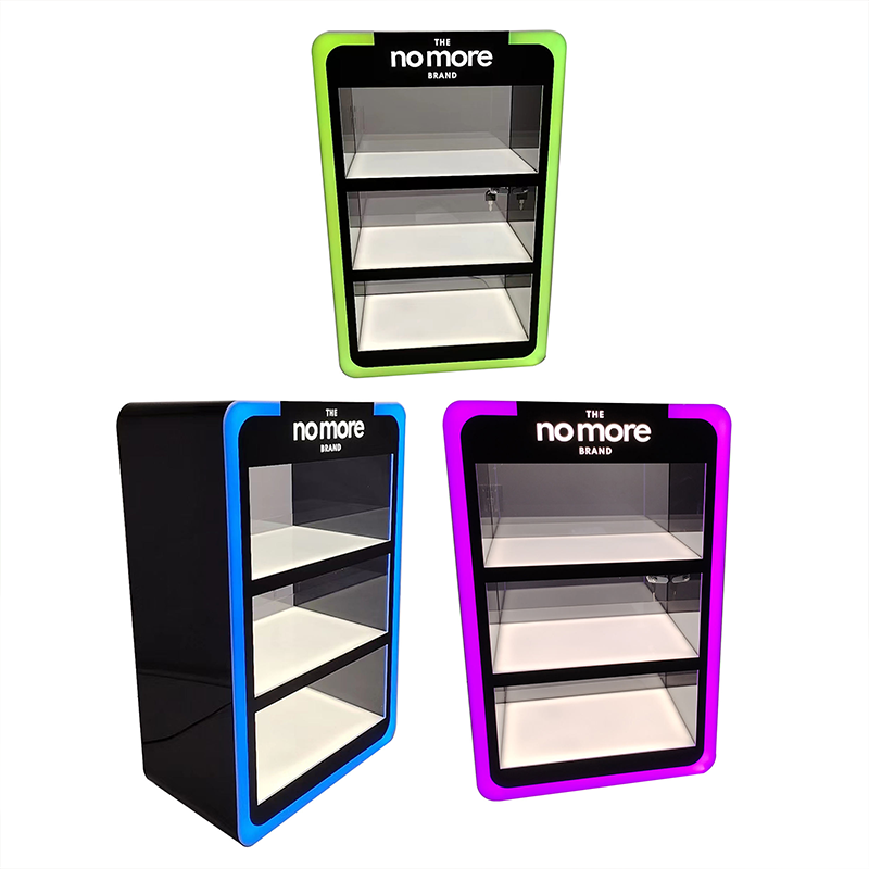 Custom Acrylic Cigarette Smoke LED Lighted Display Stand for Smoke Shop