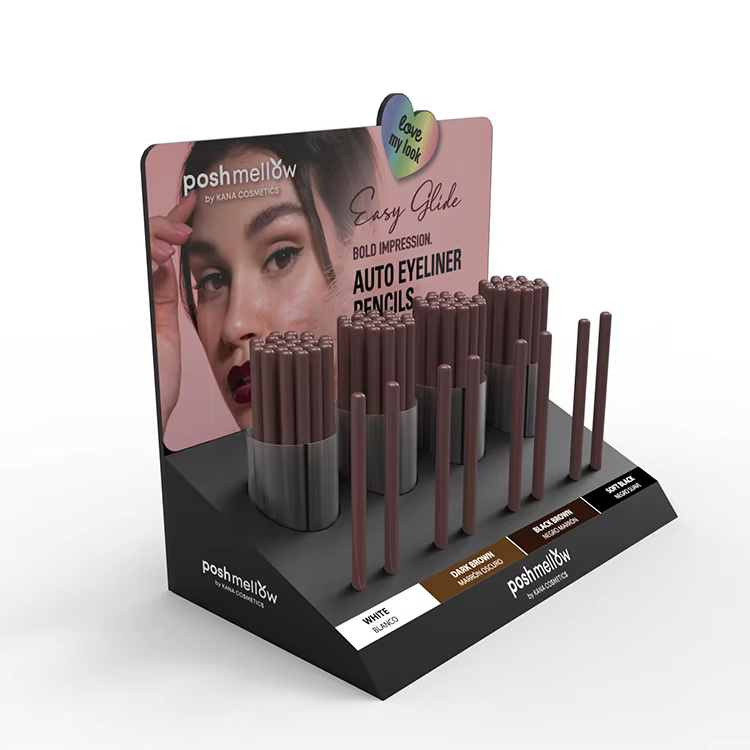 Apache Customized Eyelash Eyeliner Extension Foundation Make up Display Stand Cosmetic Display Stand for Brand Shop details