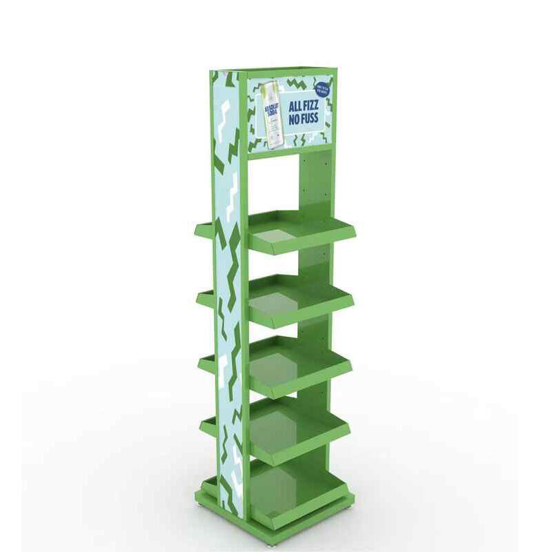 Apache Custom Plastic Injection PVC أرفف عرض لعلب الصودا أو علب البيرة في محلات السوبر ماركت أو متاجر الكحول