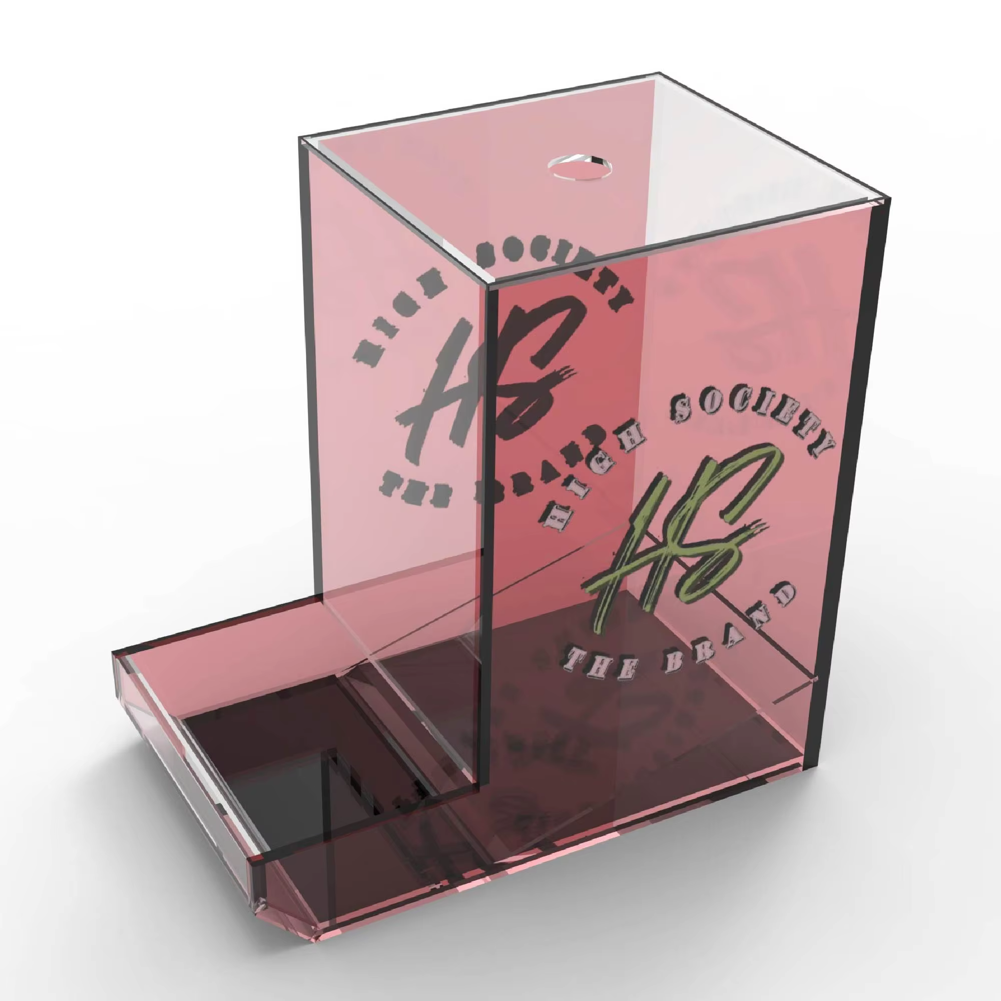 Acrylic Counter Display Stand Slim Bottle Drink Pack Dispenser with Display Case factory