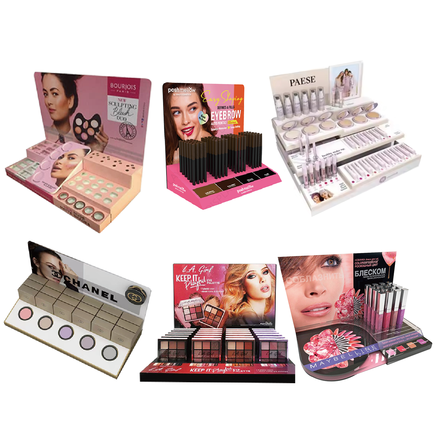 Support d'affichage personnalisé Apache pour rouge à lèvres, présentoir de comptoir, support d'affichage de maquillage pour boutique de détail, présentoir