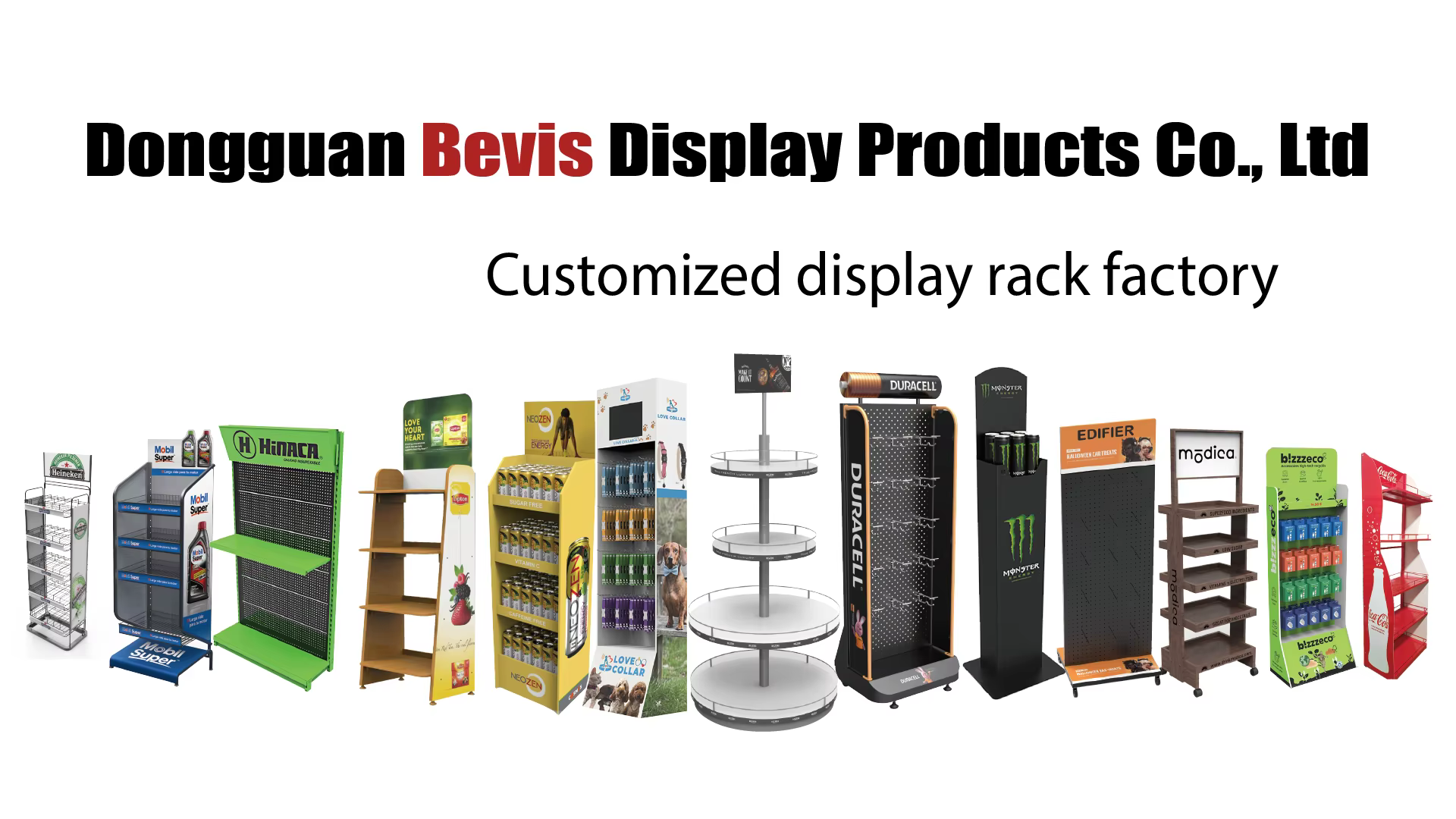 Bevis Customized Four-layer Metal Supermarket Retail Store Beverages Condiments Display Racks Stand &POP Commercial Retail