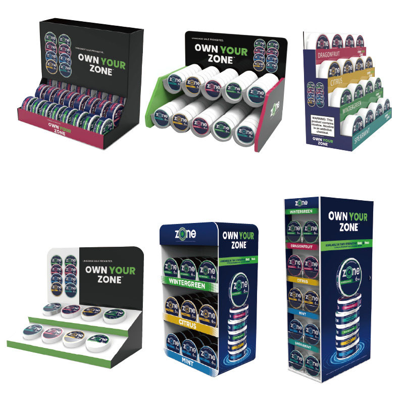 Nicotine Pouches Countertop Display Solutions