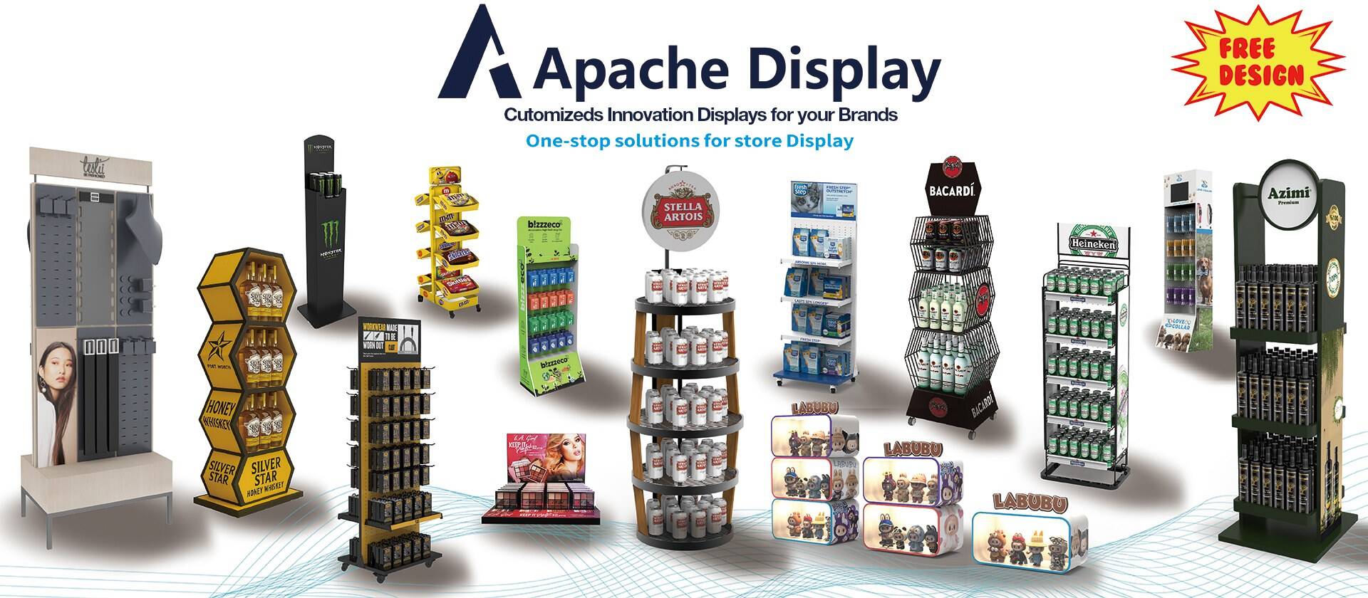 핫 메탈 디스플레이 스탠드