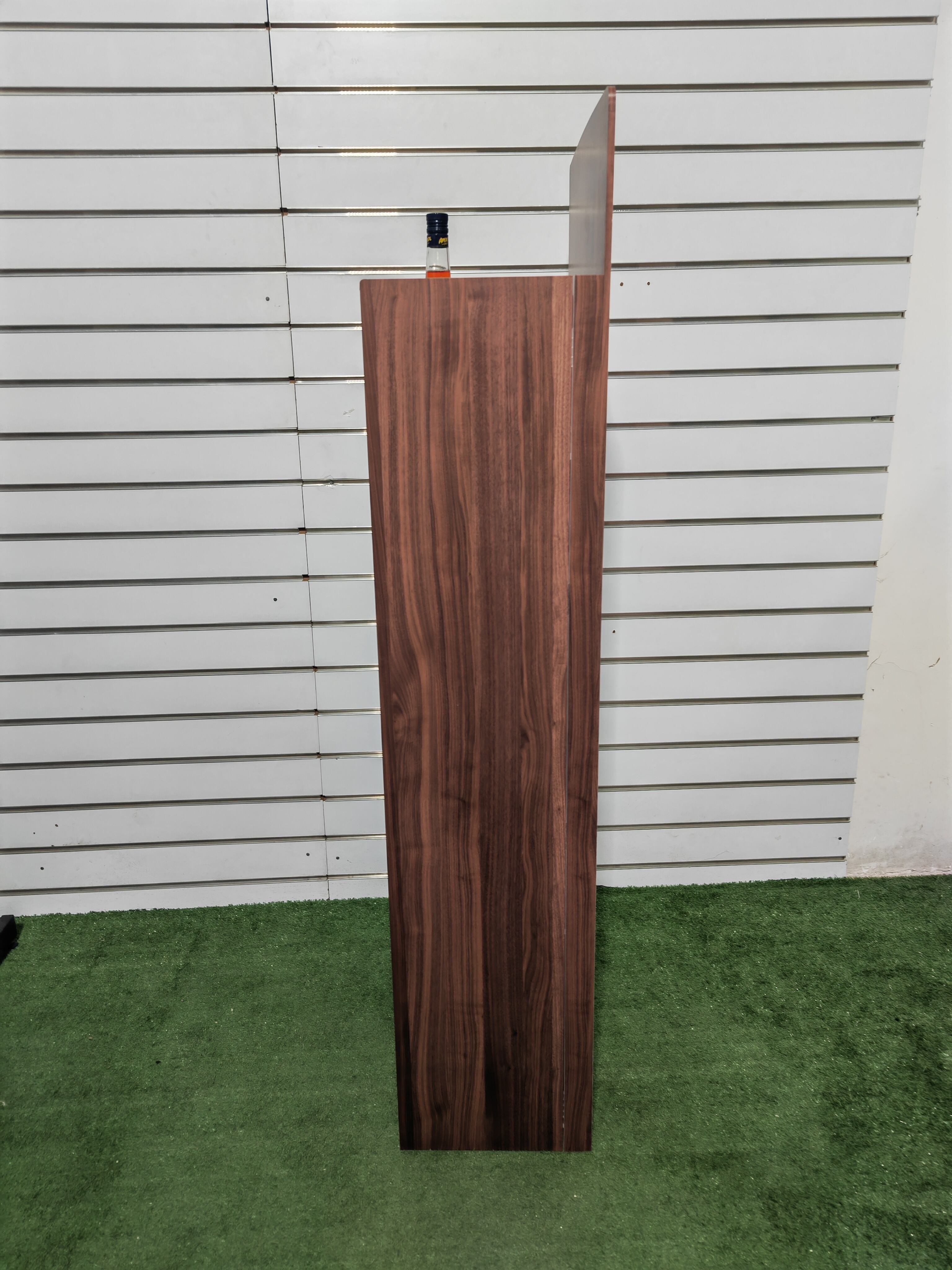 apache modern foldable wooden display rack durable whiskey bottle showcase for supermarket floor display stand-4