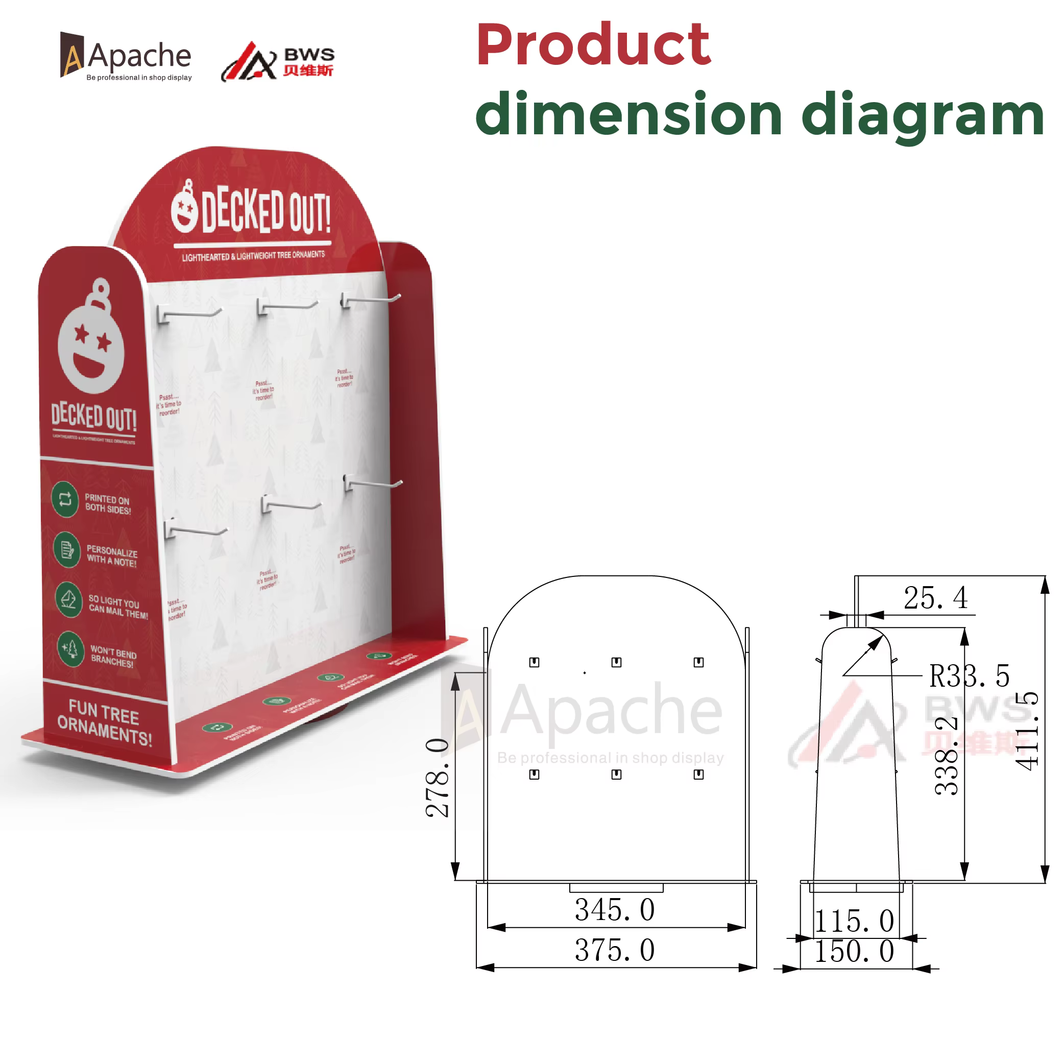 Customized Table Top Rotating Acrylic Pvc Wood Display Stand Counter Display Rack for Jewelry & Gifts & Keychain Retail Stores manufacture