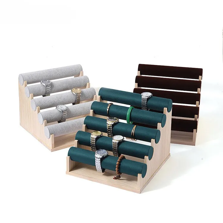 Présentoirs haut de gamme sur mesure, démontables, pour bijoux et accessoires de montres, destinés aux boutiques de détail