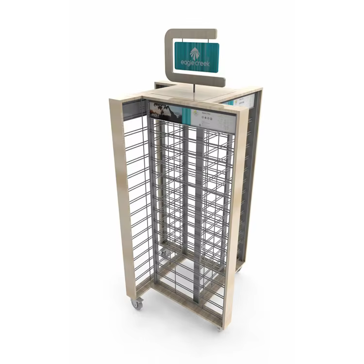 Outdoor Jacket Clothing Display Stand with 2 Tiers Display Shelves for Fashion Fits factory