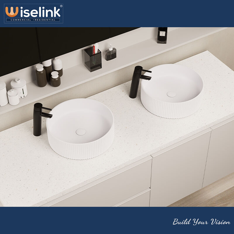 Wiselink Double Sink Countertop Basin