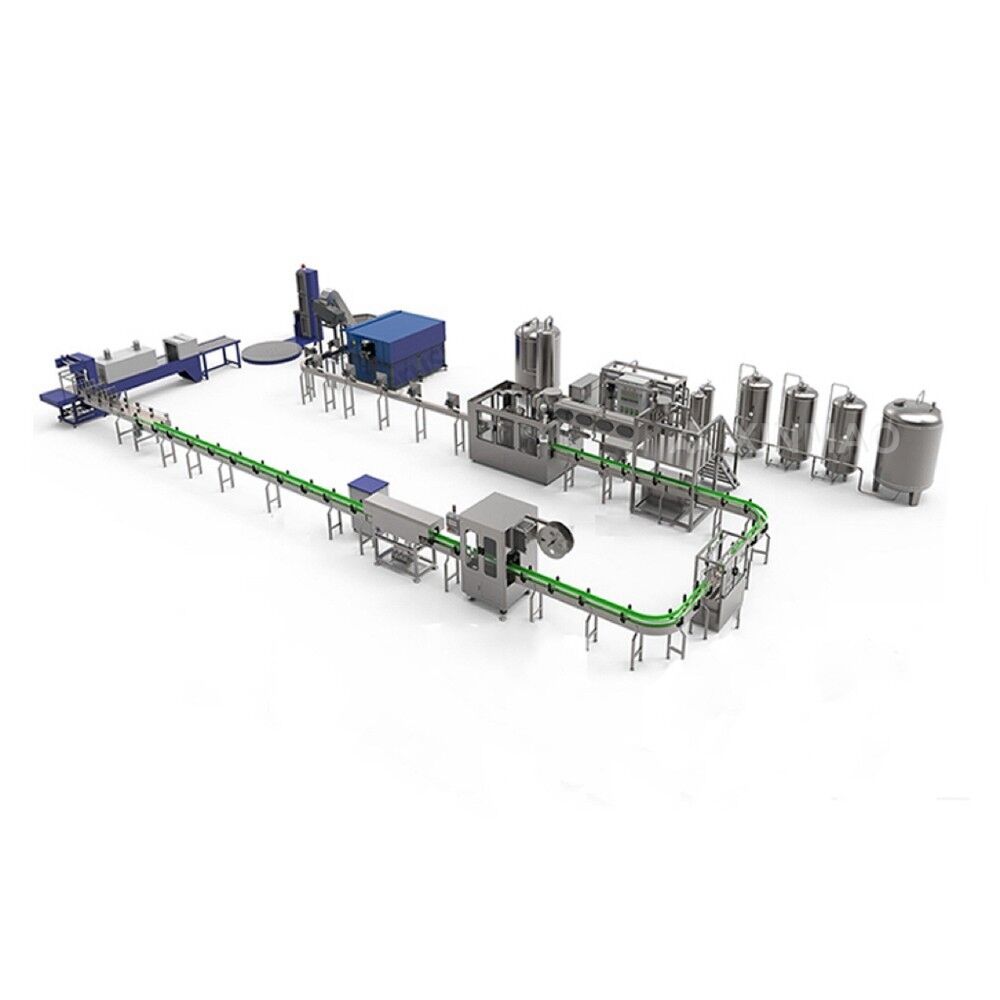 خط تعبئة المياه الكامل: من إعداد الزجاجات إلى التغليف