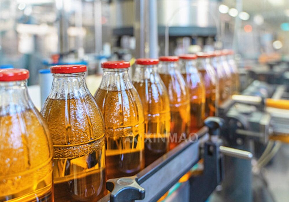 Machine de remplissage de jus de bouteille en verre