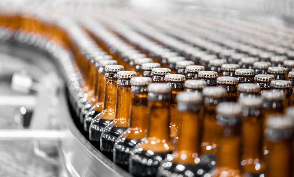 Machine de remplissage de bière en bouteille de verre