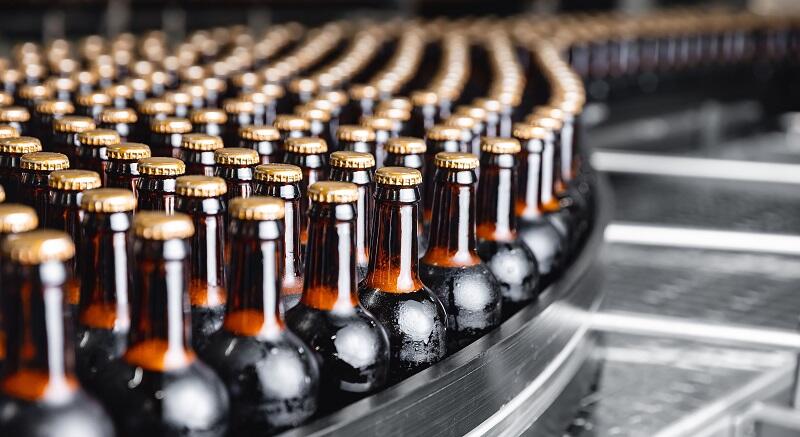 Machine de remplissage de bière en bouteille de verre