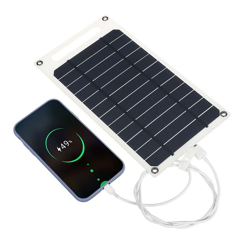 10W 5V Solar Panel USB Waterproof Outdoor Hiking Camping Portable Battery Solar Charger Panel