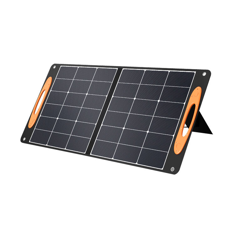 Waterproof portable solar generator 100W foldable energy panel Mono cells for Outdoor Camping