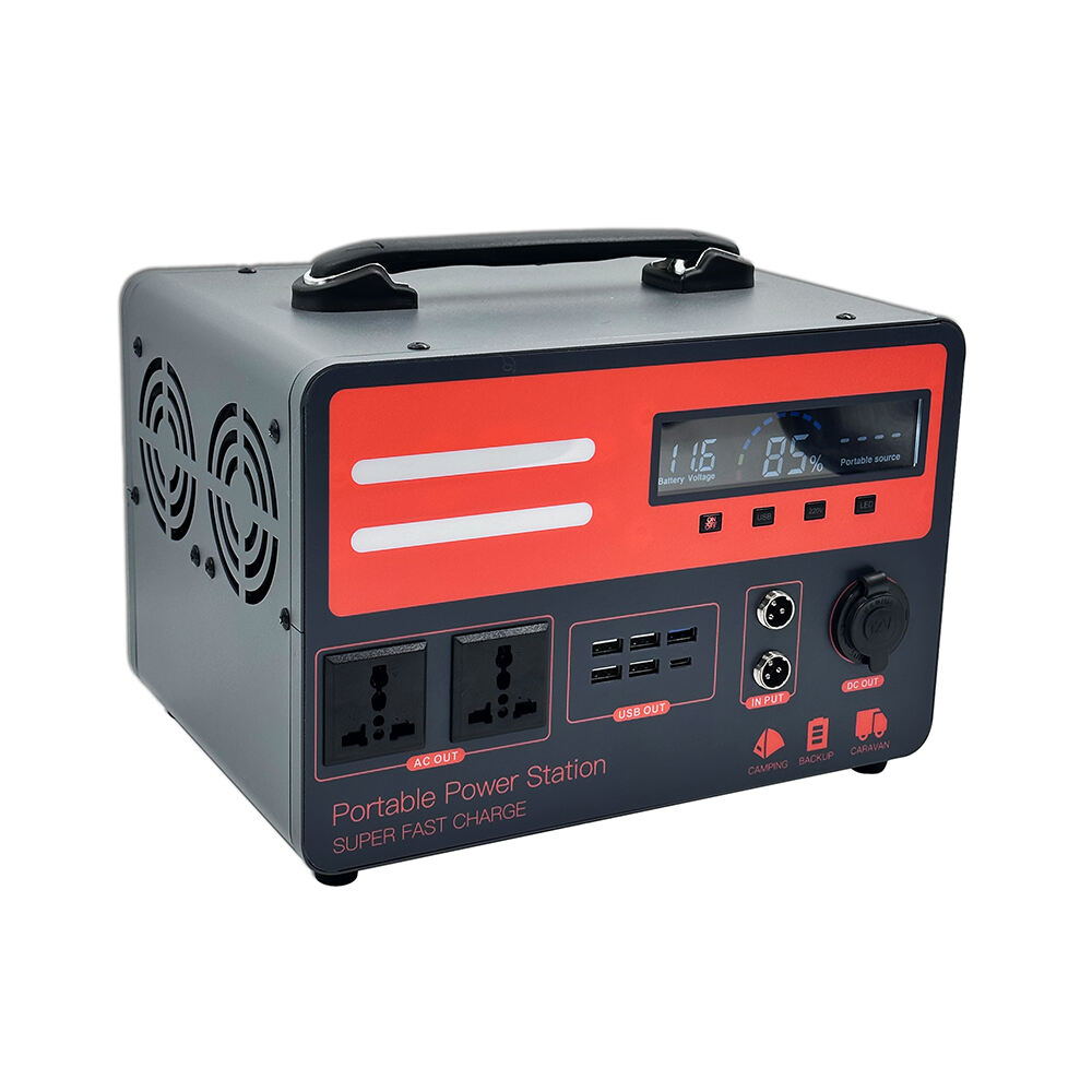 Portable Lithium Battery 600W 900W 1200W Off-grid Portable Solar Generator 12V cell Power Station Emergency Power Supply