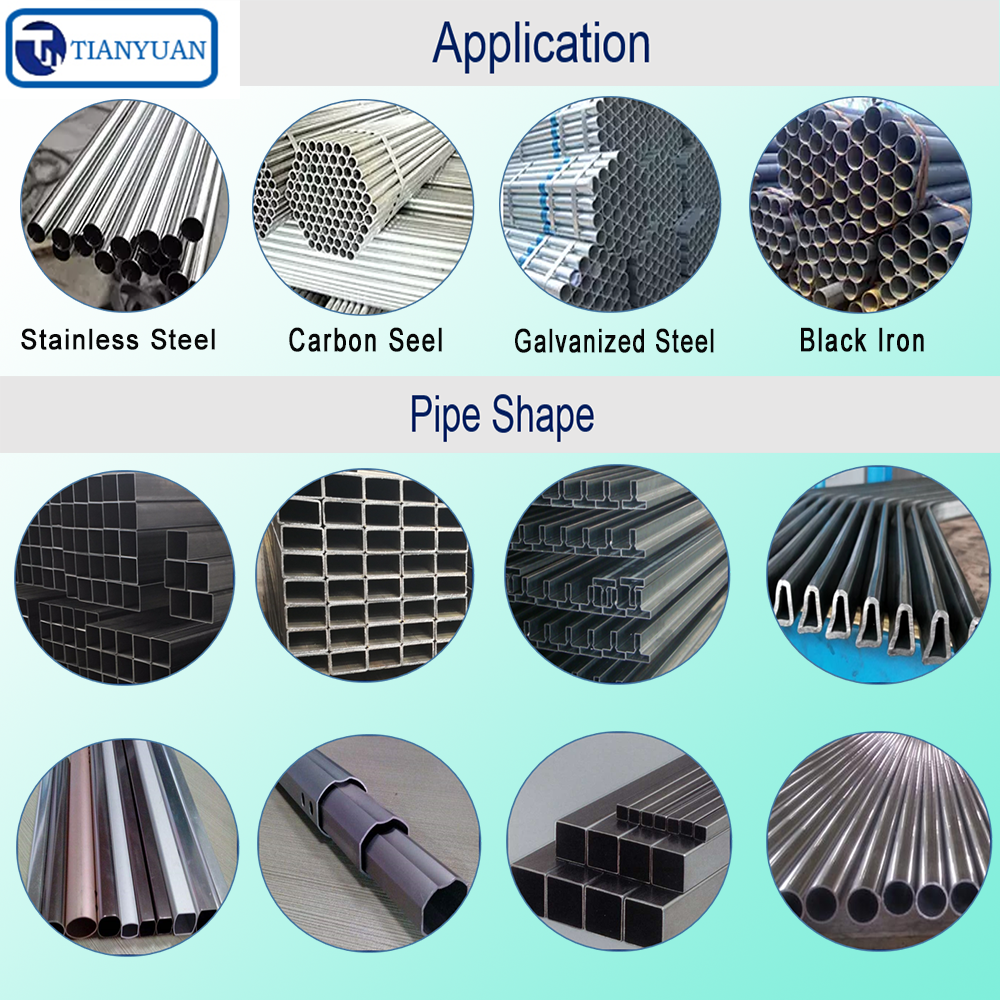 ty219 construction industry efficient hf welding square carbon steel pipe making machinery-3