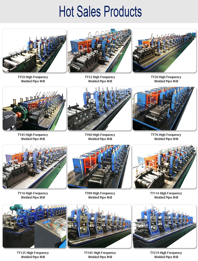 ty219 construction industry efficient hf welding square carbon steel pipe making machinery-9