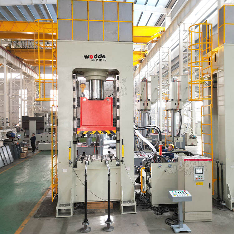 630-ton frame hydraulic press workshop test machine