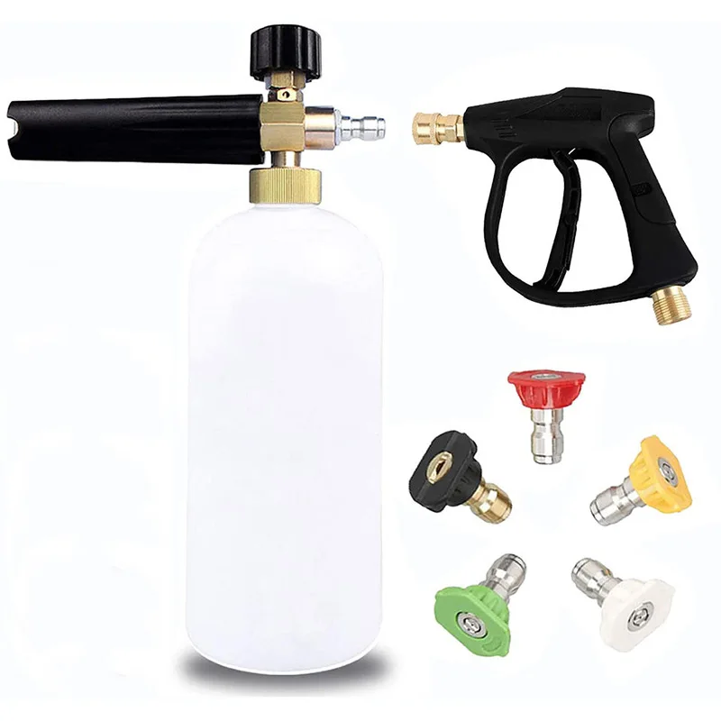 Innovative foam gun design for easy and efficient cleaning