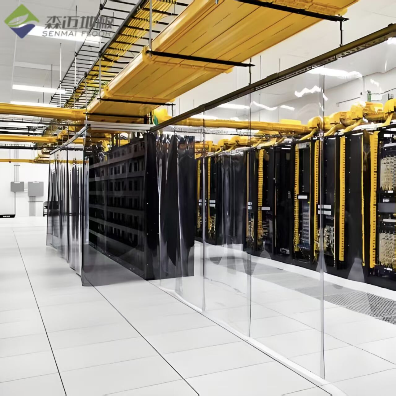 Penyelesaian Infrastruktur Lantai Terangkat Pusat Data Lanjutan