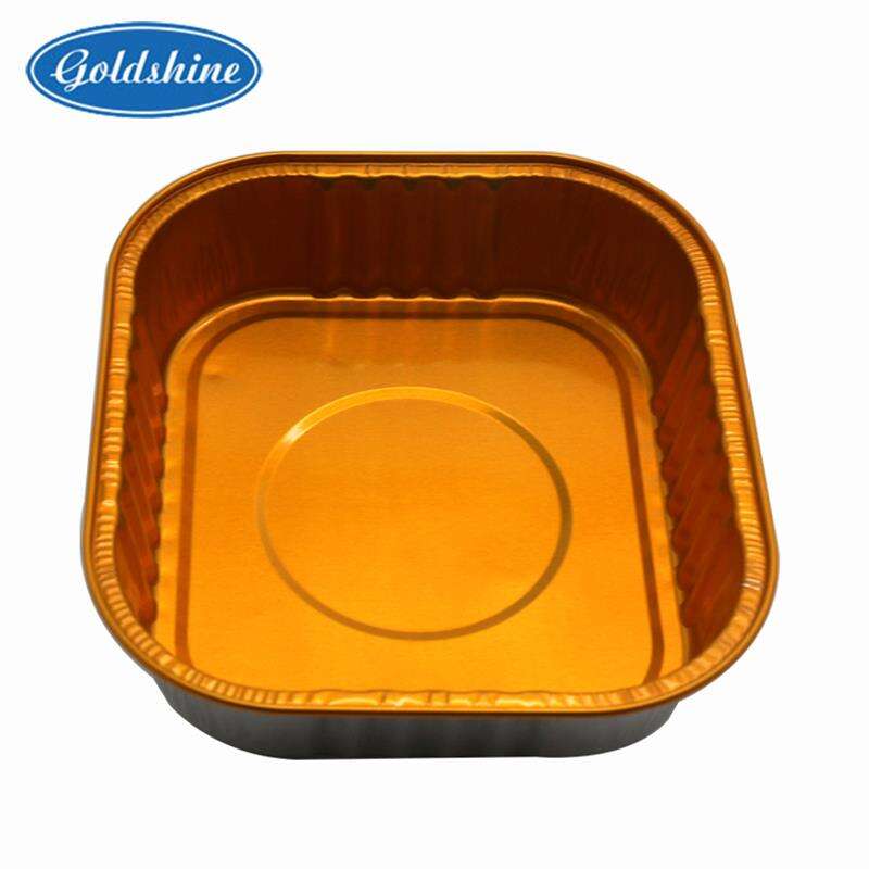 Contenant en aluminium jetable de couleur pour gâteaux, emballage de gros