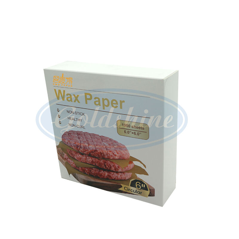 Food grade non-stick wax paper patty paper