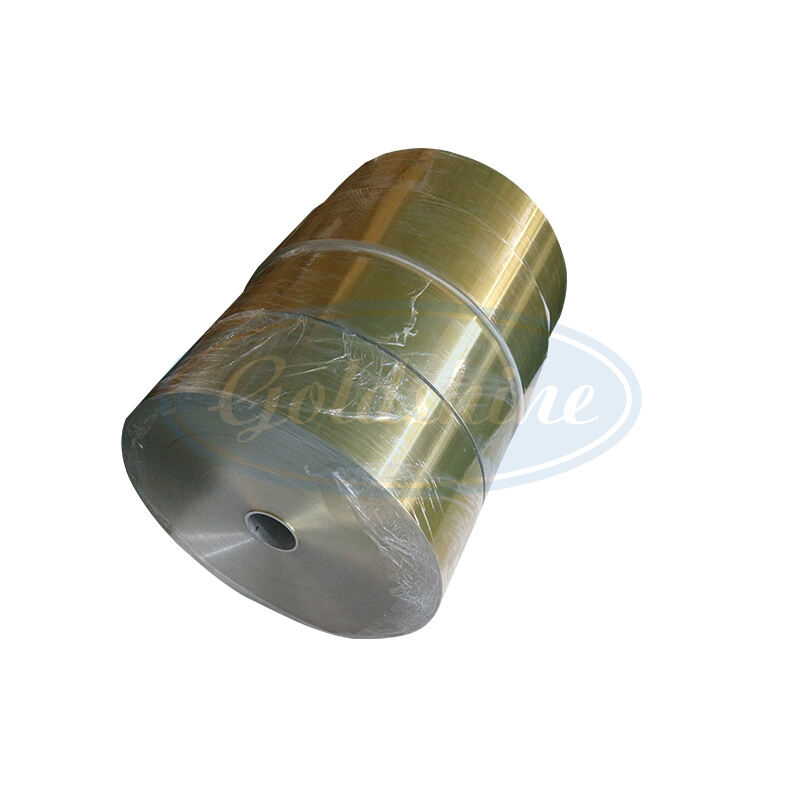 golden coated aluminum foil jumbo rolls manufacturer