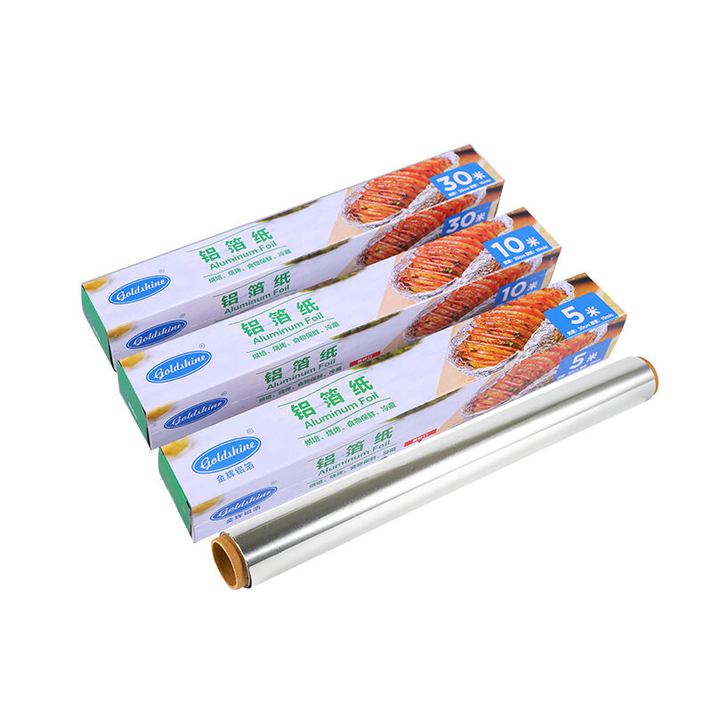 Venta al por mayor de rollo de papel de aluminio con precio económico para uso alimentario