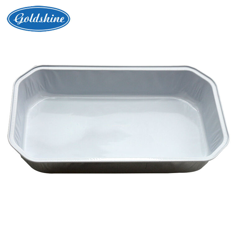 Airline Smooth wall Aluminum Foil Food Container