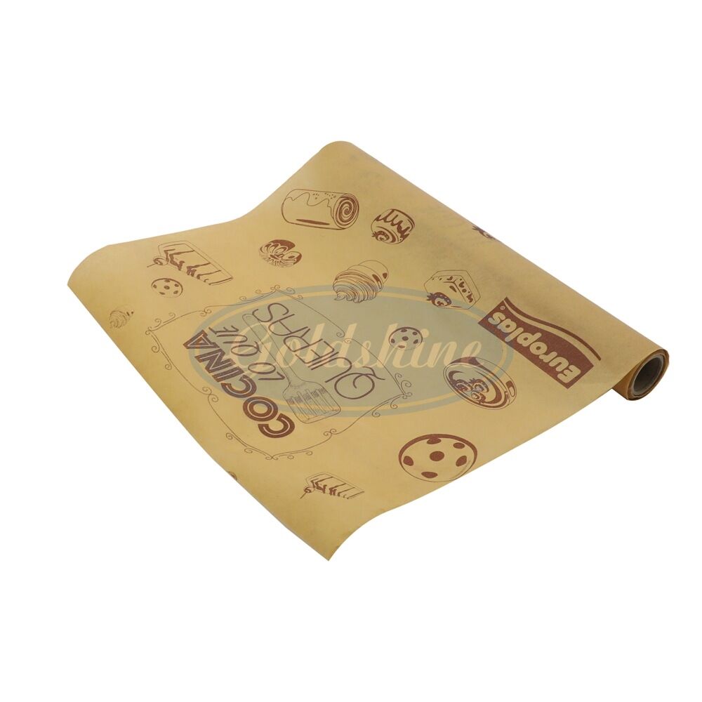 estampa personalizada emboss antiaderente de silicone mat papel vegetal para assar