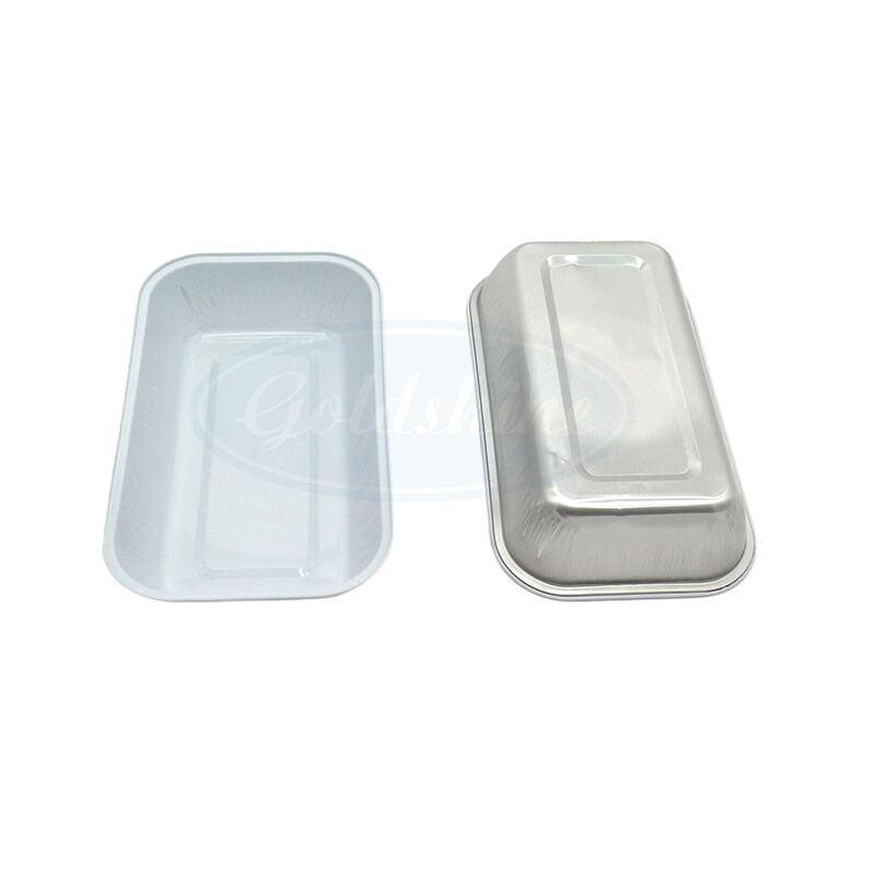 Mga lalagyan ng pagkain na gawa sa aluminium foil na itinapon agad para sa pag-pack ng mabilis na pagkain sa airline
