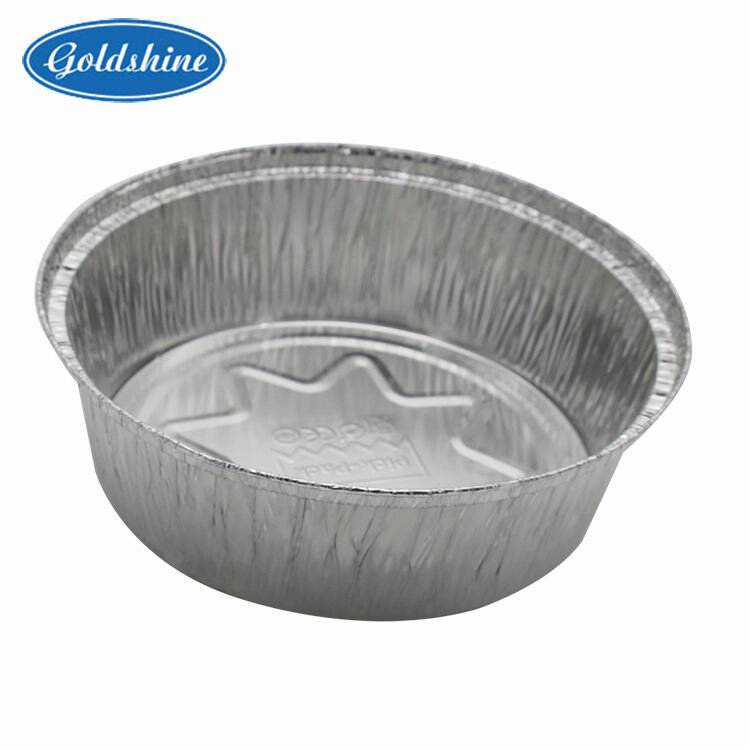 round food aluminium foil containers disposable aluminium tray